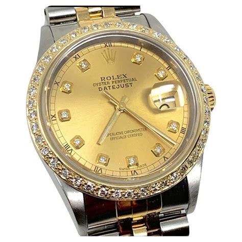 rolex datejust anni 90 oro bianco e giallo|rolex datejust 36 mm.